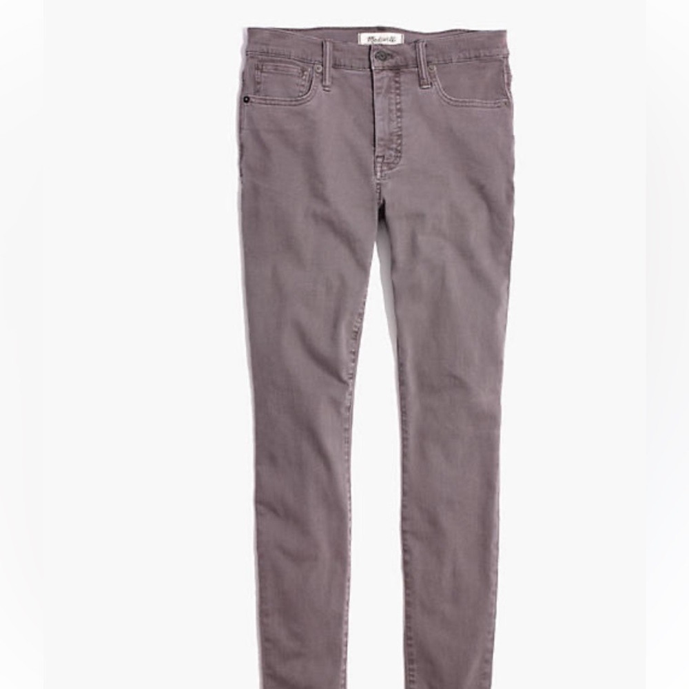 Madewell Womens 9” High Rise Skinny Jean Garment Dyed Edition C9620 Blue Gray 27